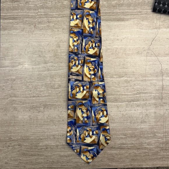 ArtSmart Silk Tie from the Marina Picasso Collection Long / Tall 66" - Picture 1 of 10